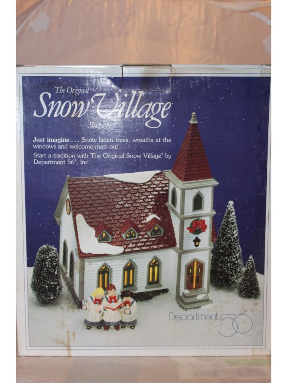 Dept 56 Snow Village - Shady Oak Church Gift Set